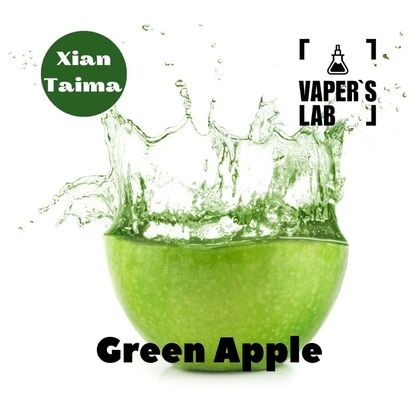 Фото, Відеоогляди на Ароматизатори для рідини вейпів Xi'an Taima "Green Apple" (Зелене яблуко) 