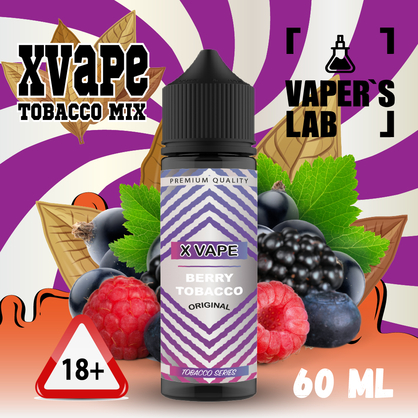 Фото, Видео на Жижи для вейпа XVape Berry Tobacco