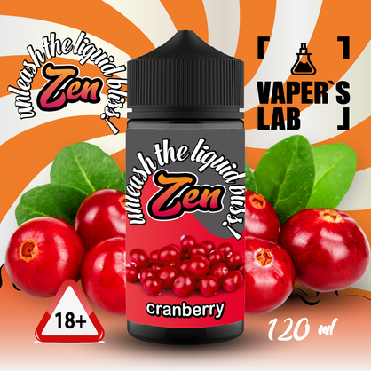 Фото жидкость для электронных сигарет без никотина zen cranberry