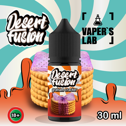 Фото солевая жидкость dessert fusion salt graham cracker 30 ml