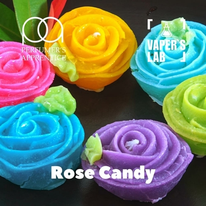 Фото, Відеоогляди на Натуральні ароматизатори для вейпів TPA "Rose Candy" (Льодяники з пелюстками троянди) 