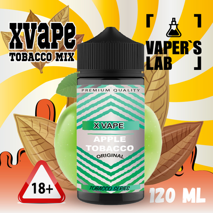 Фото жидкость для электронных сигарет xvape apple tobacco 120 мл