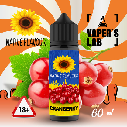 Фото купити рідину native flavour cranberry 60 ml