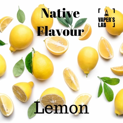 Фото рідина для вейпа без нікотину native flavour lemon 120 ml