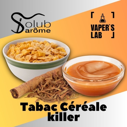 Фото, Видео, Аромки для вейпа Solub Arome "Tabac Céréale killer" (Табак с хлопьями и карамелью) 